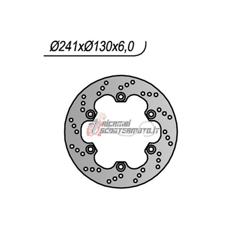 DISCO FRENO POSTERIORE KAWASAKI GPX R 400 1987-1987 DISCO FRENO POSTERIORE KAWASAKI GPX R 400 1987-1987