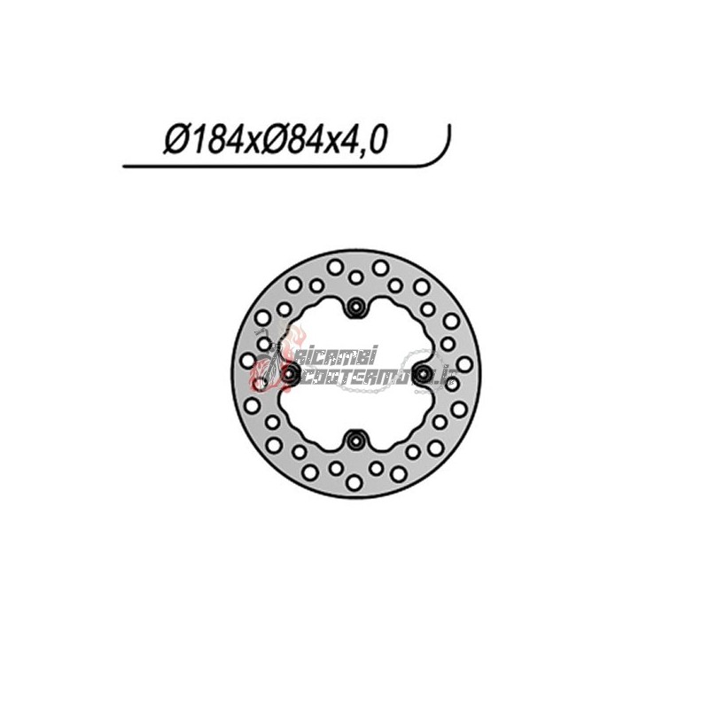 REAR BRAKE DISC KAWASAKI KX RA 80 1984-1996