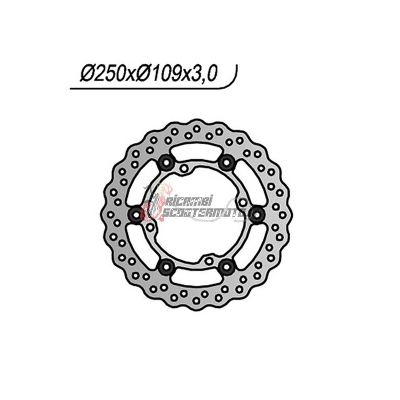 VORDERE BREMSSCHEIBE KAWASAKI KX 125 2006-2008