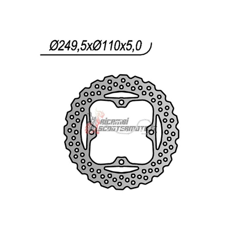DISCO FRENO POSTERIORE KAWASAKI Z L 750 2007-2012 DISCO FRENO POSTERIORE KAWASAKI Z L 750 2007-2012
