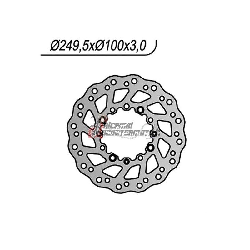 FRONT BRAKE DISC KAWASAKI KX 125 1992-2002