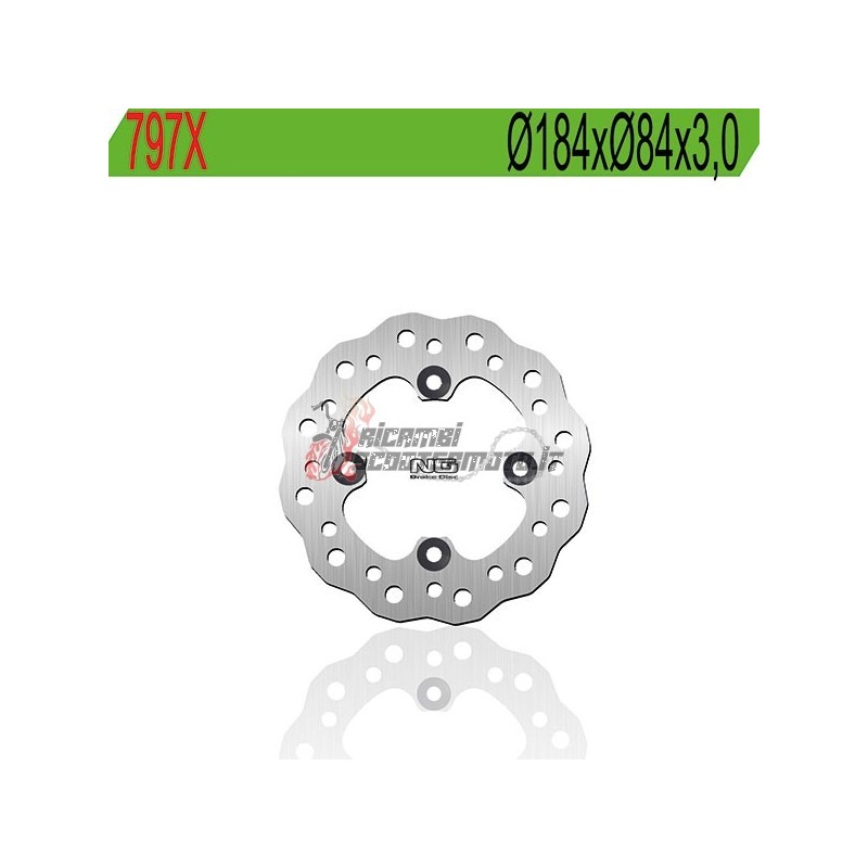 REAR BRAKE DISC YAMAHA YZ SW 17/14 80 1986-1992