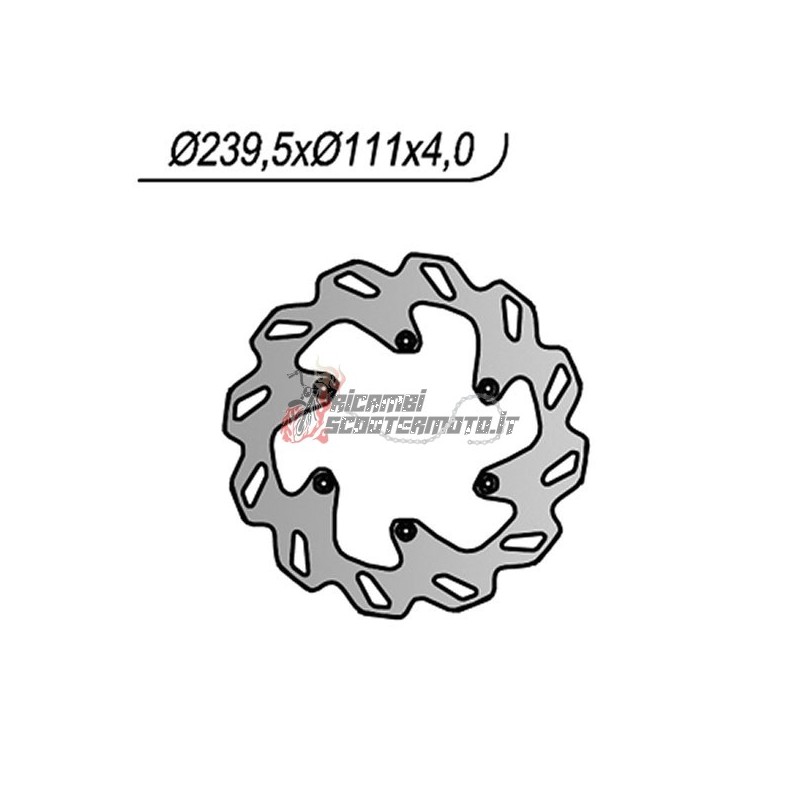 DISCO DE FRENO TRASERO KTM ENDURO 4T 690 2008-2010