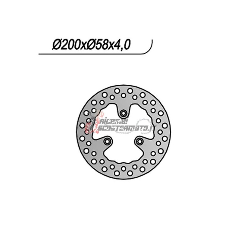 REAR BRAKE DISC MALAGUTI F12 PHANTOM 100 1999