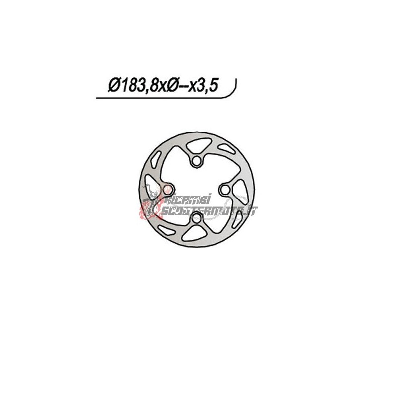 DISCO DE FRENO DELANTERO MONTESA HONDA COTA 315 R 250 2004-2004
