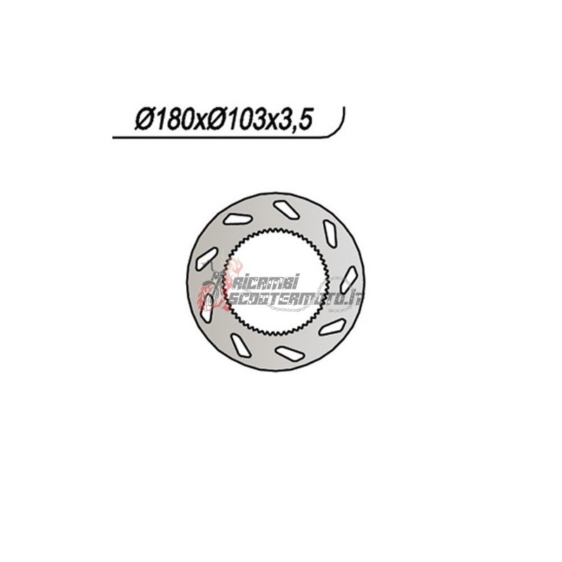 DISCO DE FRENO TRASERO MOTOR HISPANIA FURIA 50 1997-2001