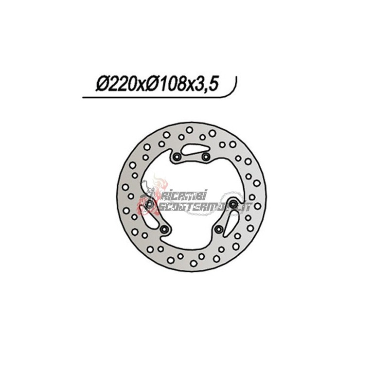FRONT BRAKE DISC MOTOR HISPANIA FURIA 50 2002-2002