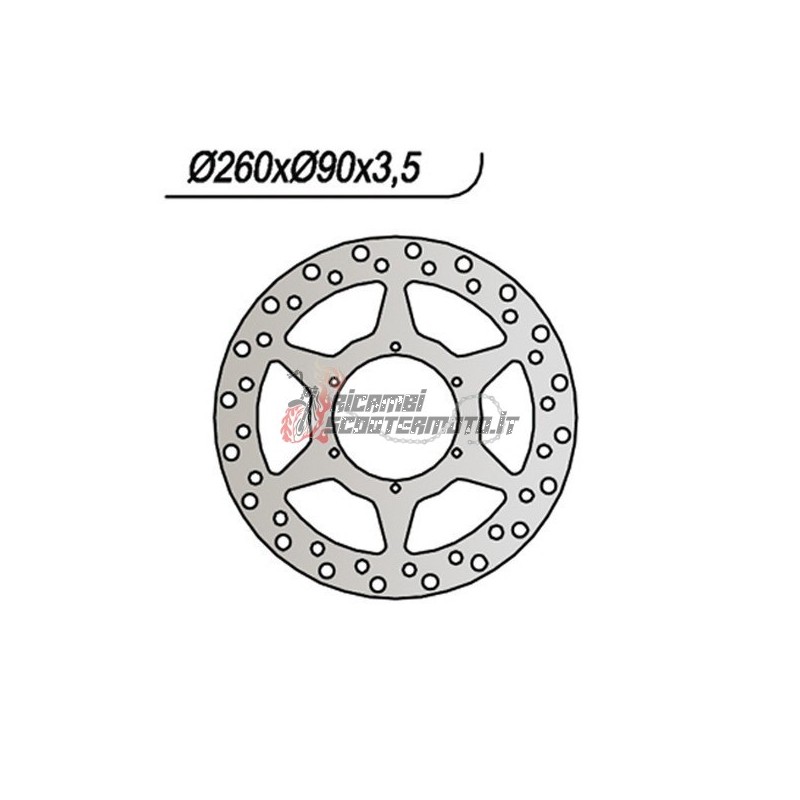 DISCO DE FRENO DELANTERO MOTOR HISPANIA RX SUPER RACING L.C. 50 2000-2003