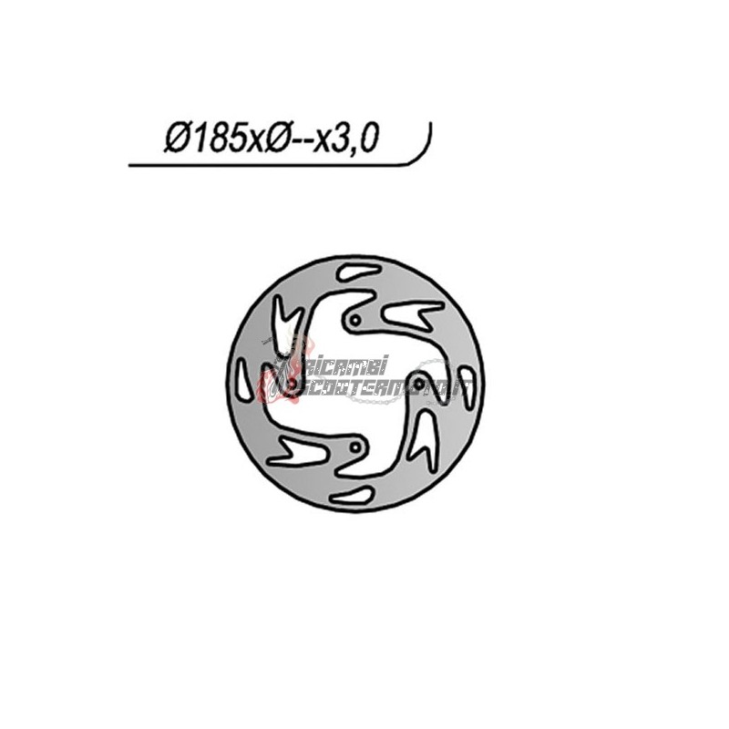 DISCO DE FRENO DELANTERO OSSA TR I 280 2011-2013