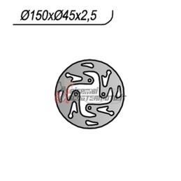 DISCO DE FRENO TRASERO OSSA TR I 280 2011-2013