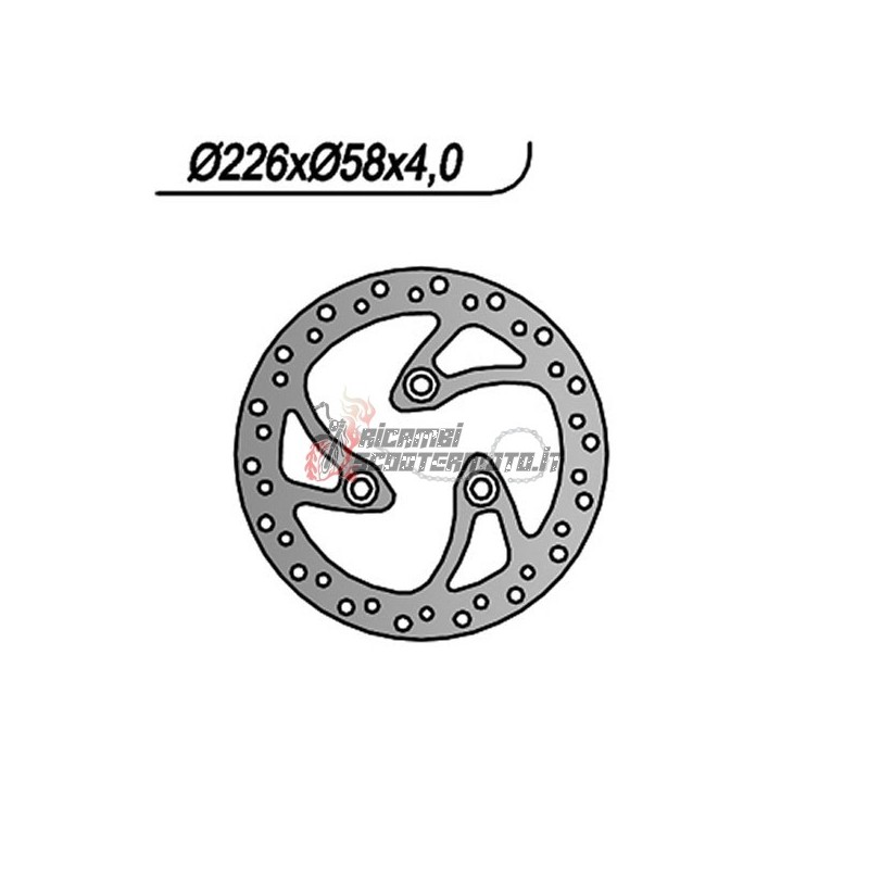 FRONT BRAKE DISC PEUGEOT ELYSTAR TDSI 50 2002-2003 FRONT BRAKE DISC PEUGEOT ELYSTAR TDSI 50 2002-2003