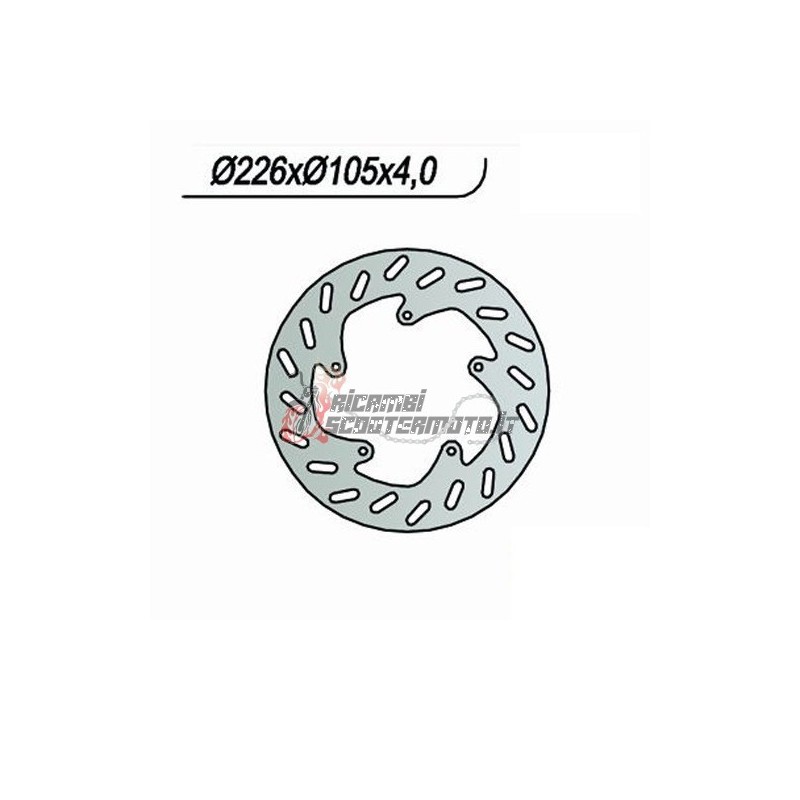 FRONT BRAKE DISC PEUGEOT LOOXOR CARB. 50 2001-2007