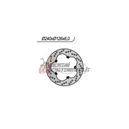 REAR BRAKE DISC PEUGEOT GEOPOLIS EXECUTIVE (AJP) 250 2007-2011