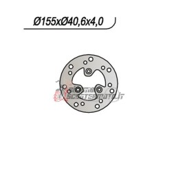 FRONT BRAKE DISC PEUGEOT ZENITH L/LM 50 1997-2000