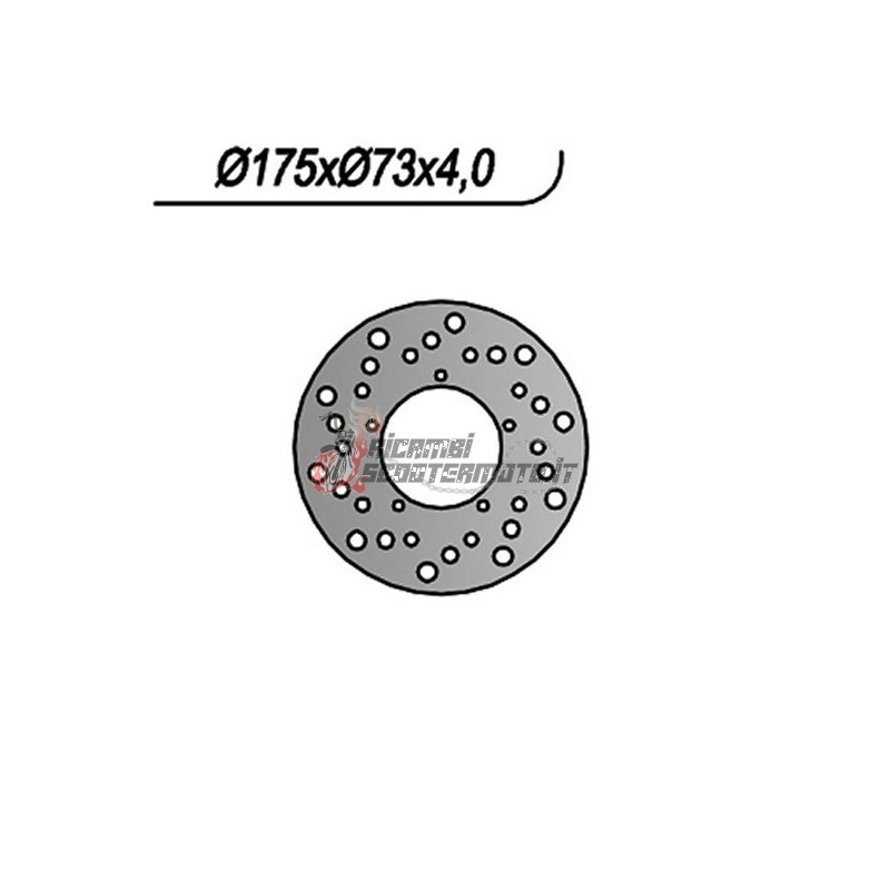 REAR BRAKE DISC DERBI PREDATOR 125 2002-2002 REAR BRAKE DISC DERBI PREDATOR 125 2002-2002