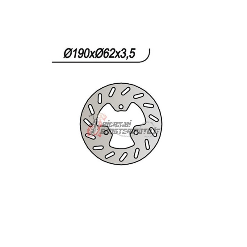 REAR BRAKE DISC PIAGGIO DIESIS 50 2002-2005