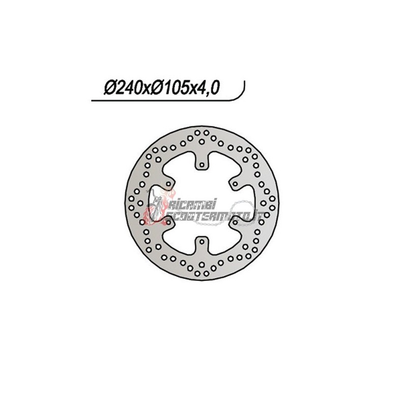 FRONT BRAKE DISC PIAGGIO NRG POWER H2O NO ABS E4 50 2018-2020
