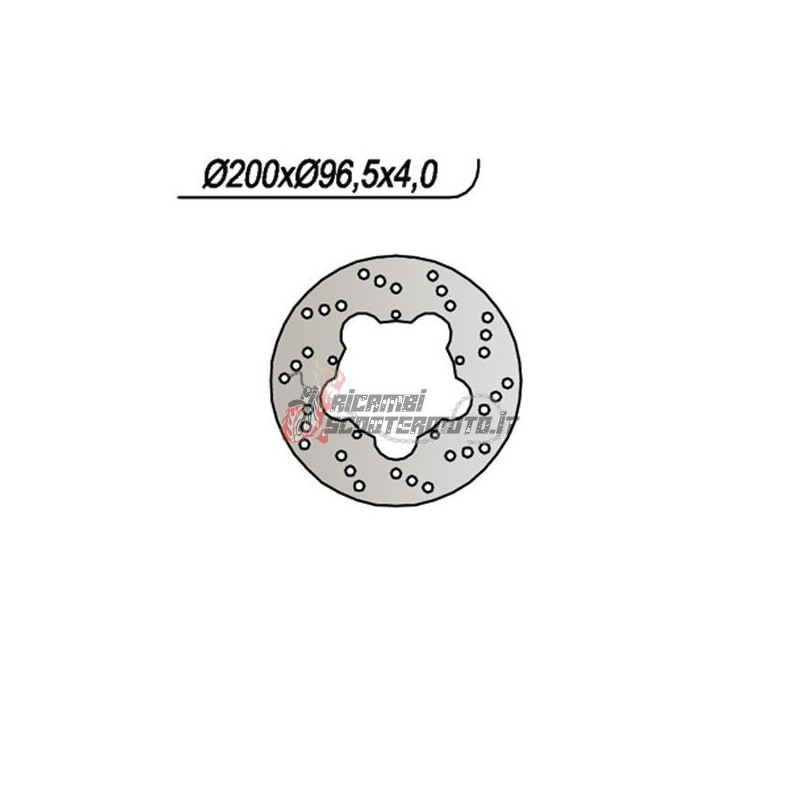 DISQUE DE FREIN ARRIÈRE PIAGGIO FLY 2T 50 2005-2015