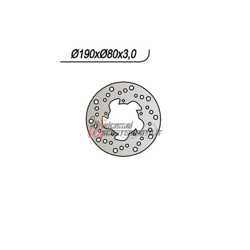FRONT BRAKE DISC POLINI X 5 SENIOR 50 1999-2000