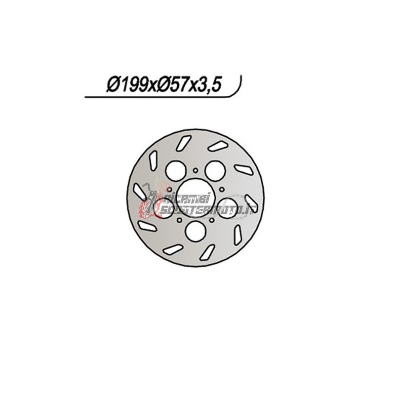 DISCO DE FRENO TRASERO RIEJU RS 1 CASTROL SERIES 50 2001-2001