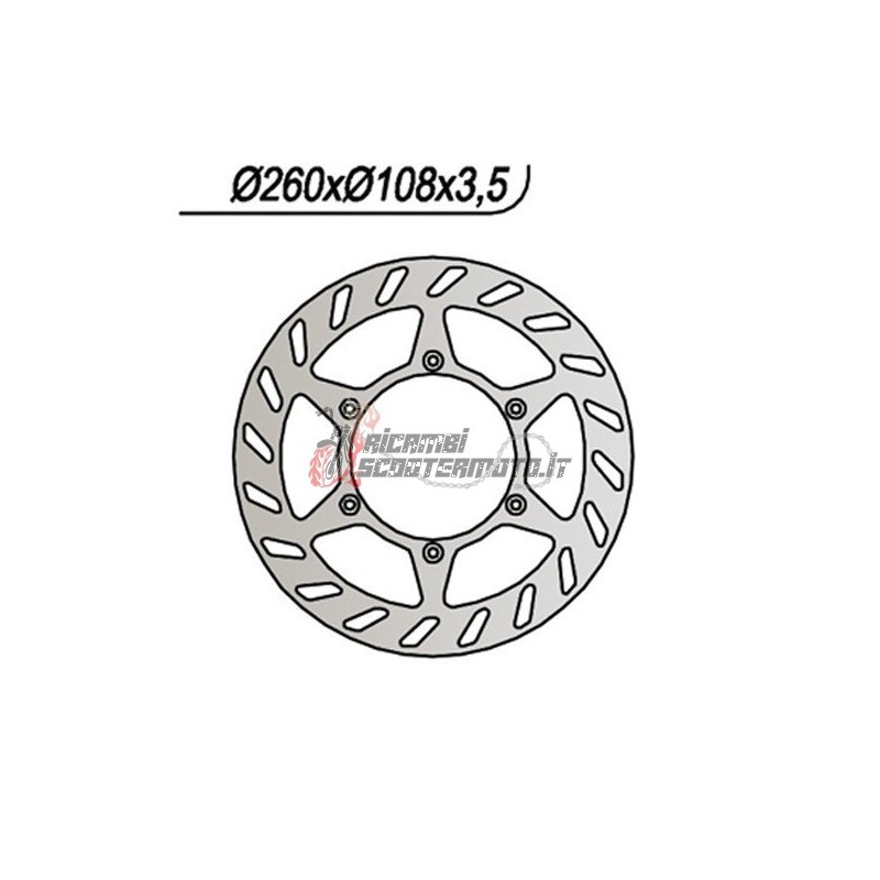 DISCO DE FRENO DELANTERO RIEJU RJ SPIKE SUPERMOTARD 50 2001-2001