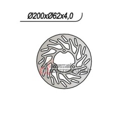 DISCO DE FRENO TRASERO RIEJU SMX 50 2001-2005