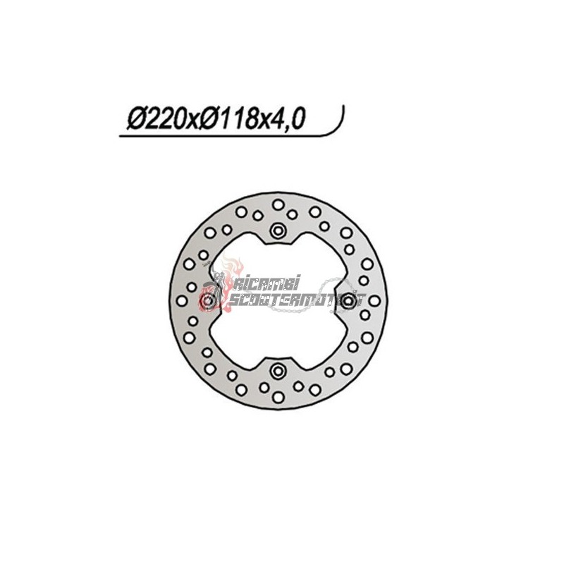 DISCO DE FRENO TRASERO SUZUKI DR R (SJ45A) 250 1995-2000