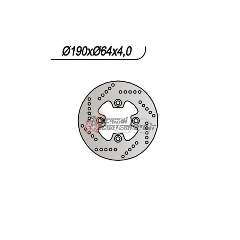 REAR BRAKE DISC SUZUKI AY KATANA AC 50 1999-2002