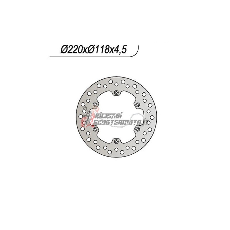 REAR BRAKE DISC SUZUKI DR SM 125 2009-2012
