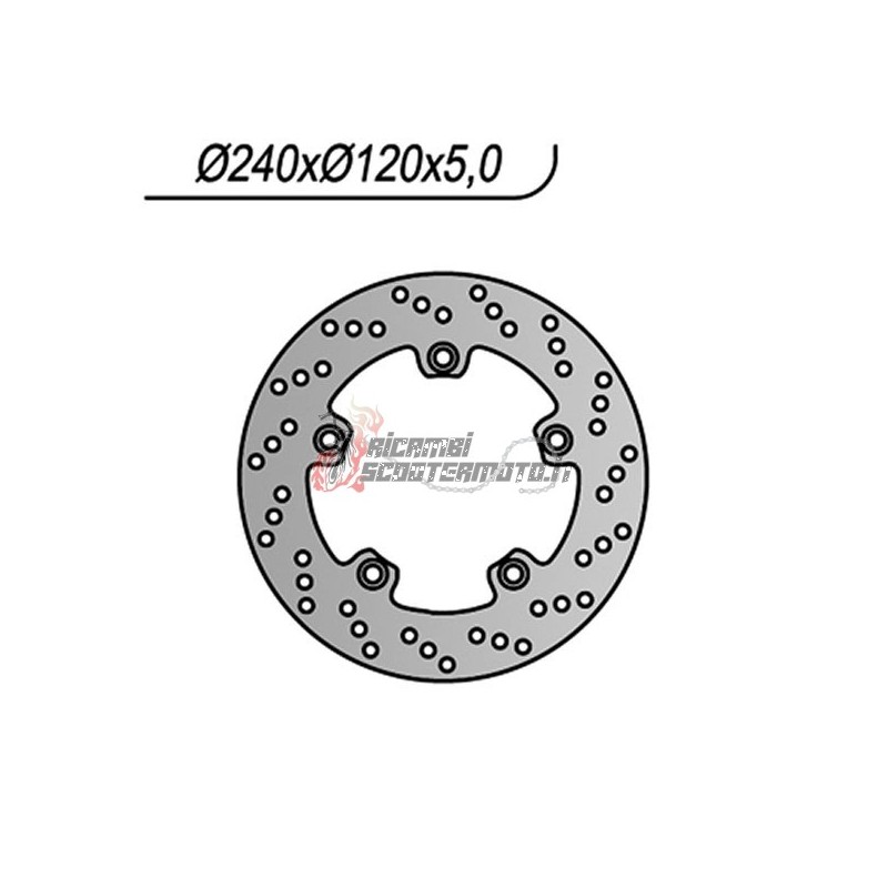 REAR BRAKE DISC SUZUKI GSR 600 2006-2010
