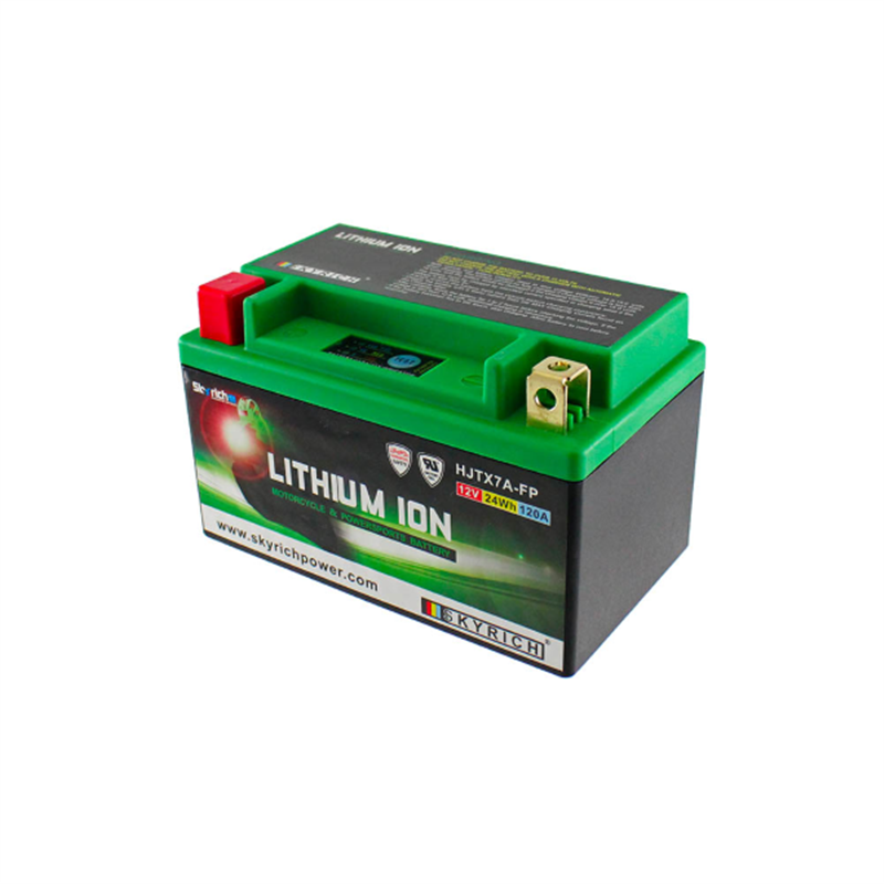 BATERÍA DE LITIO SKYRICH YTX7A-BS LiFePo4 PARA MOTOCICLETA, PATINETE, QUAD, CROSS HJTX7A-FP