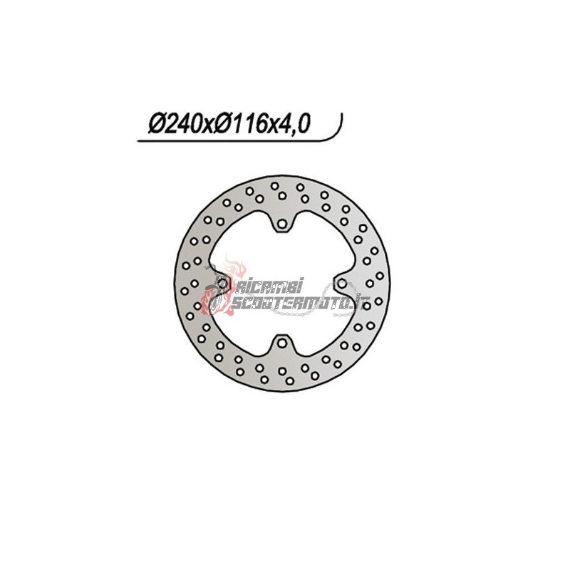 DISQUE DE FREIN ARRIÈRE SUZUKI RMZ 4T 250 2004-2006