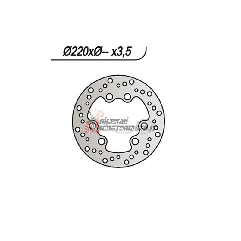 FRONT BRAKE DISC MOTOR HISPANIA ROLLING BULL 50 1997-1997