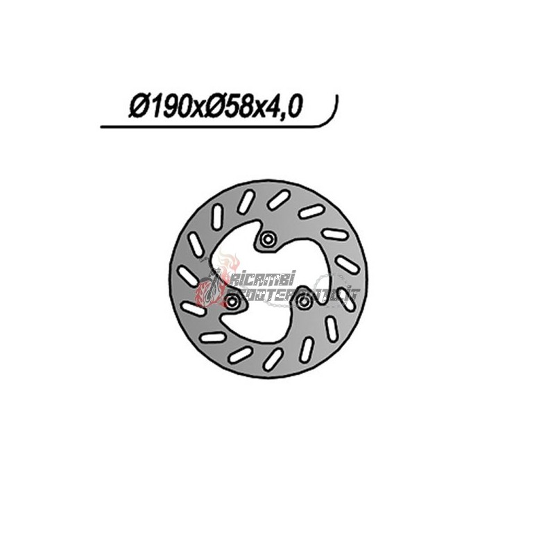FRONT BRAKE DISC PIAGGIO FLY 4T 2V 50 2012-2014