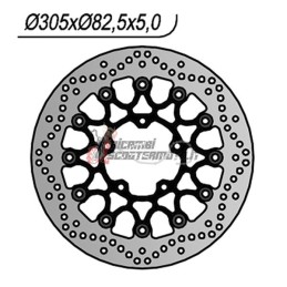 FRONT BRAKE DISC TRIUMPH TIGER EXPLORER XCA ABS 800 2018-2020