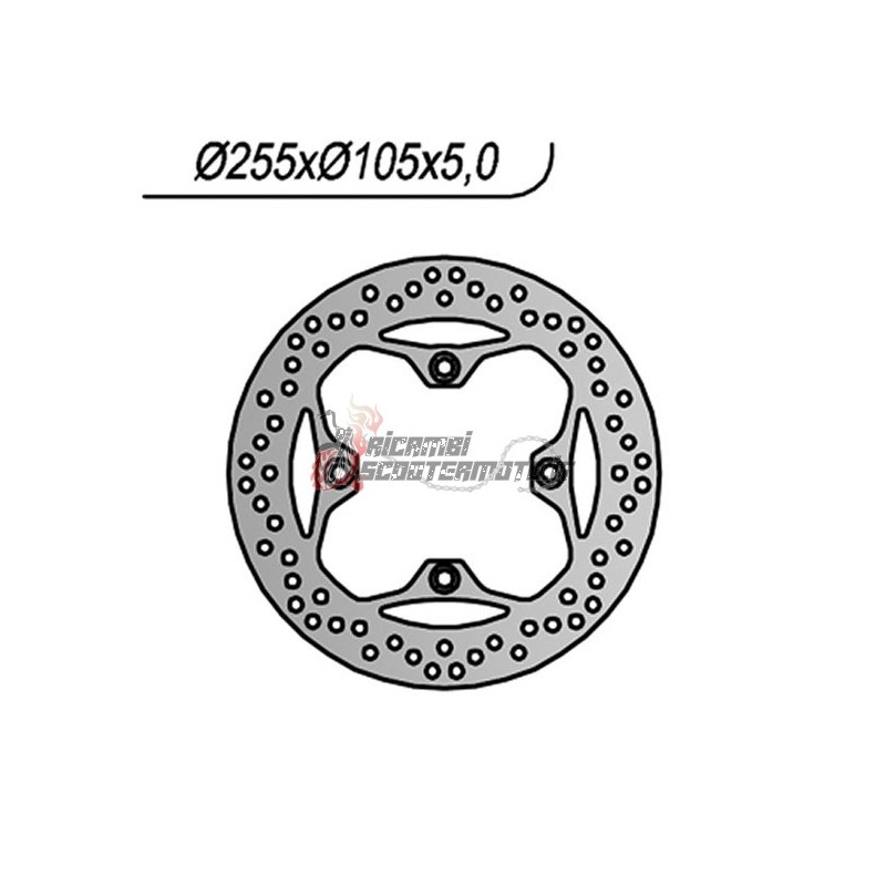 DISCO DE FRENO TRASERO TRIUMPH BONNEVILLE 790 2001-2006