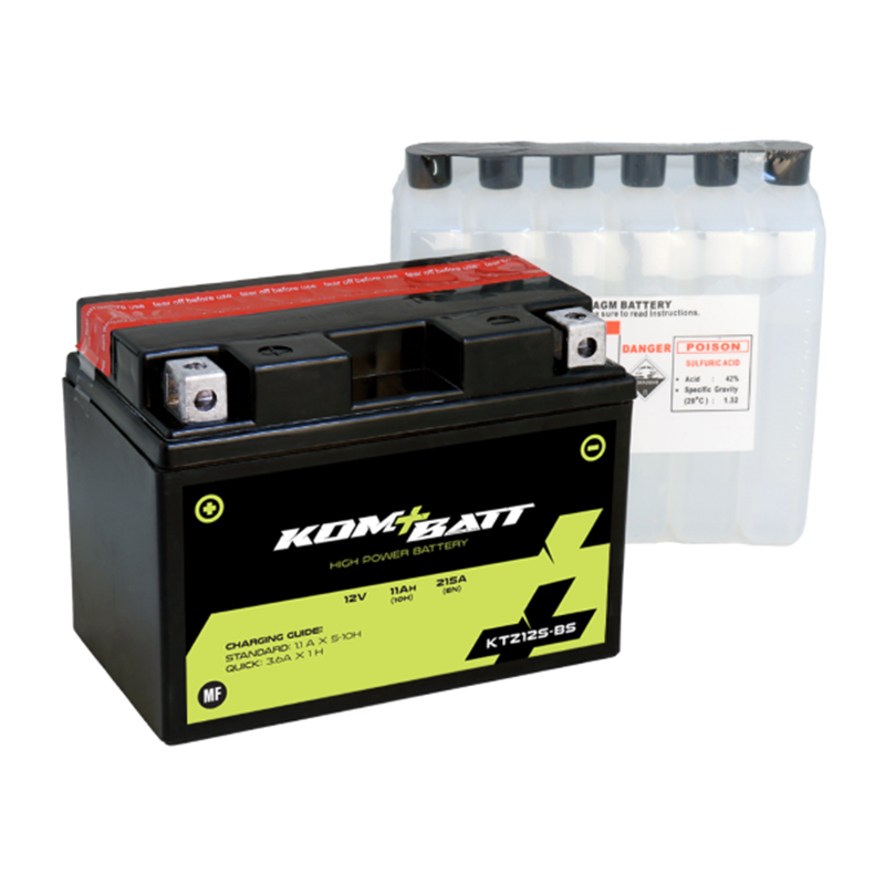 Kombatt MF KTZ12S-BS MOTORCYCLE SCOOTER QUAD CROSS battery