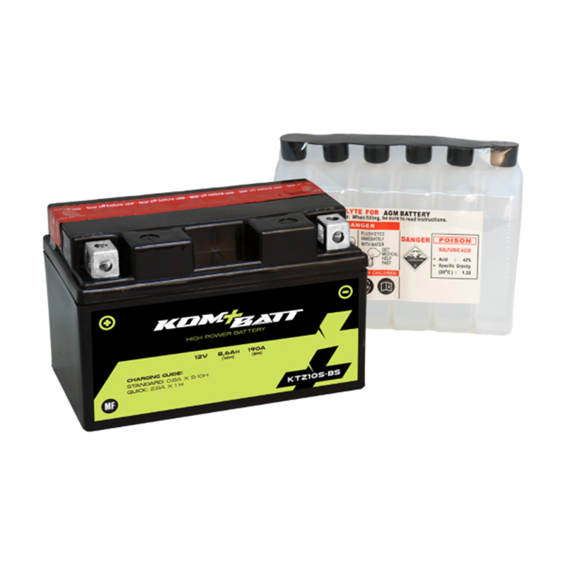 Kombatt KTZ10S-BS MOTORCYCLE SCOOTER QUAD CROSS battery