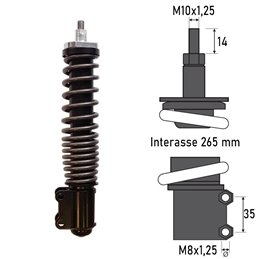 BCR FRONT SHOCK ABSORBER PIAGGIO VESPA ET2 50 1997-2005