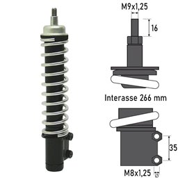 BCR FRONT SHOCK ABSORBER PIAGGIO VESPA LX 125 2005-2006
