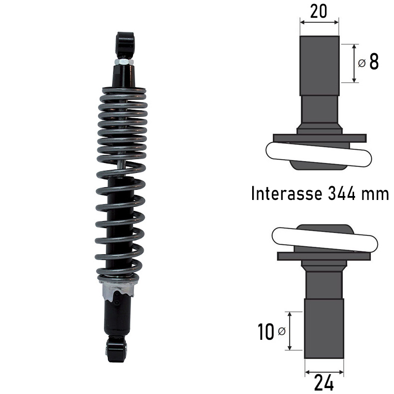 AMMORTIZZATORE POSTERIORE APRILIA SCARABEO IE LIGHT 125 2009-2012