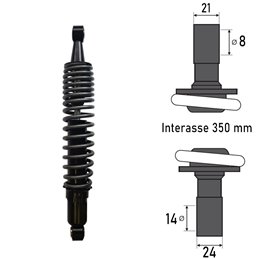 BCR REAR SHOCK ABSORBER APRILIA SCARABEO LIGHT 250 2006-2008