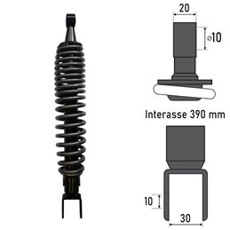 BCR REAR SHOCK ABSORBER APRILIA SCARABEO MOTORE ROTAX 125 1999-2004