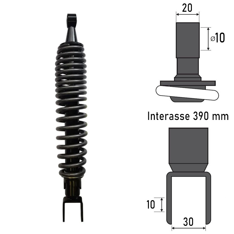 BCR REAR SHOCK ABSORBER APRILIA SCARABEO MOTORE ROTAX 125 1999-2004