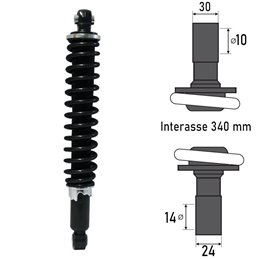BCR REAR SHOCK ABSORBER PIAGGIO BEVERLY 250 2005-2007