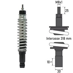 BCR REAR SHOCK ABSORBER PIAGGIO LIBERTY 125 2001-2002
