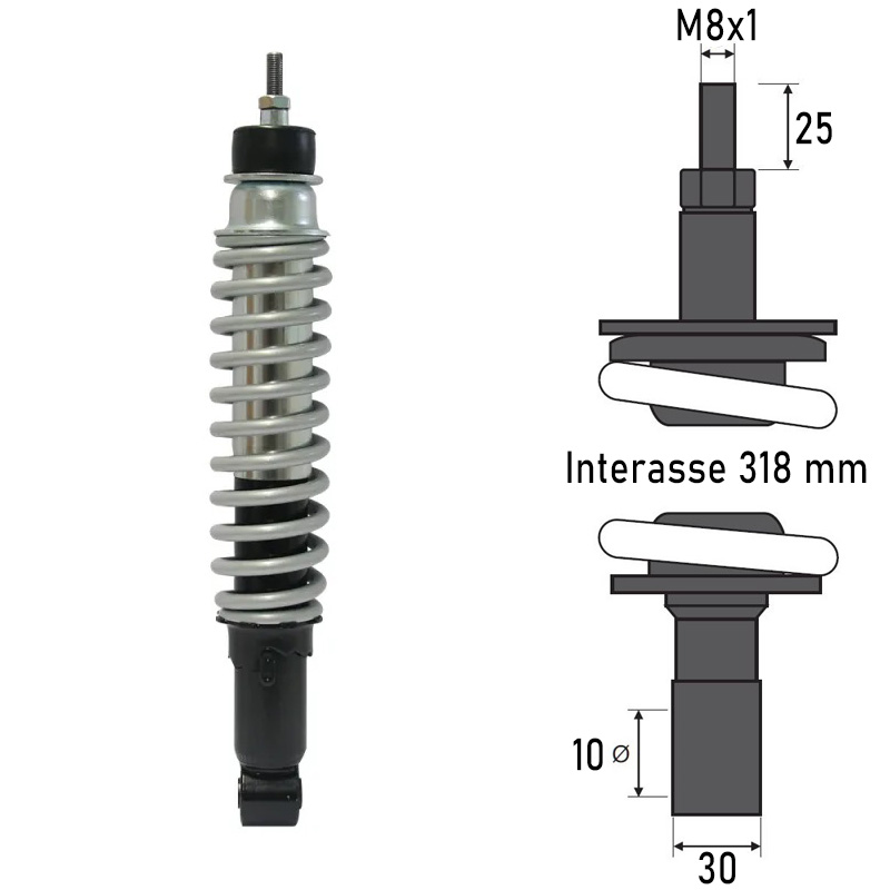 BCR REAR SHOCK ABSORBER PIAGGIO LIBERTY 125 2001-2002