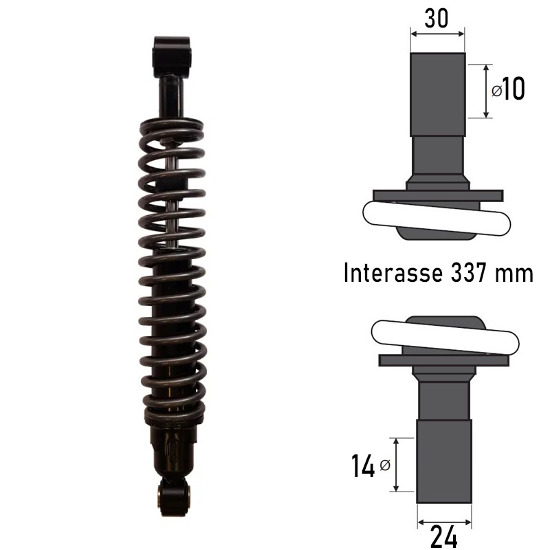 BCR REAR SHOCK ABSORBER PIAGGIO X9 125 2001-2002 BCR REAR SHOCK ABSORBER PIAGGIO X9 125 2001-2002