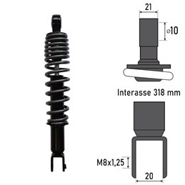 BCR REAR SHOCK ABSORBER SYM SYMPHONY S 125 2010-2014
