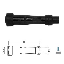 CAPUCHON DE BOUGIE SD05F AVEC RÉSISTANCE BCR SUZUKI AN400 BURGMAN 400 2007-2025